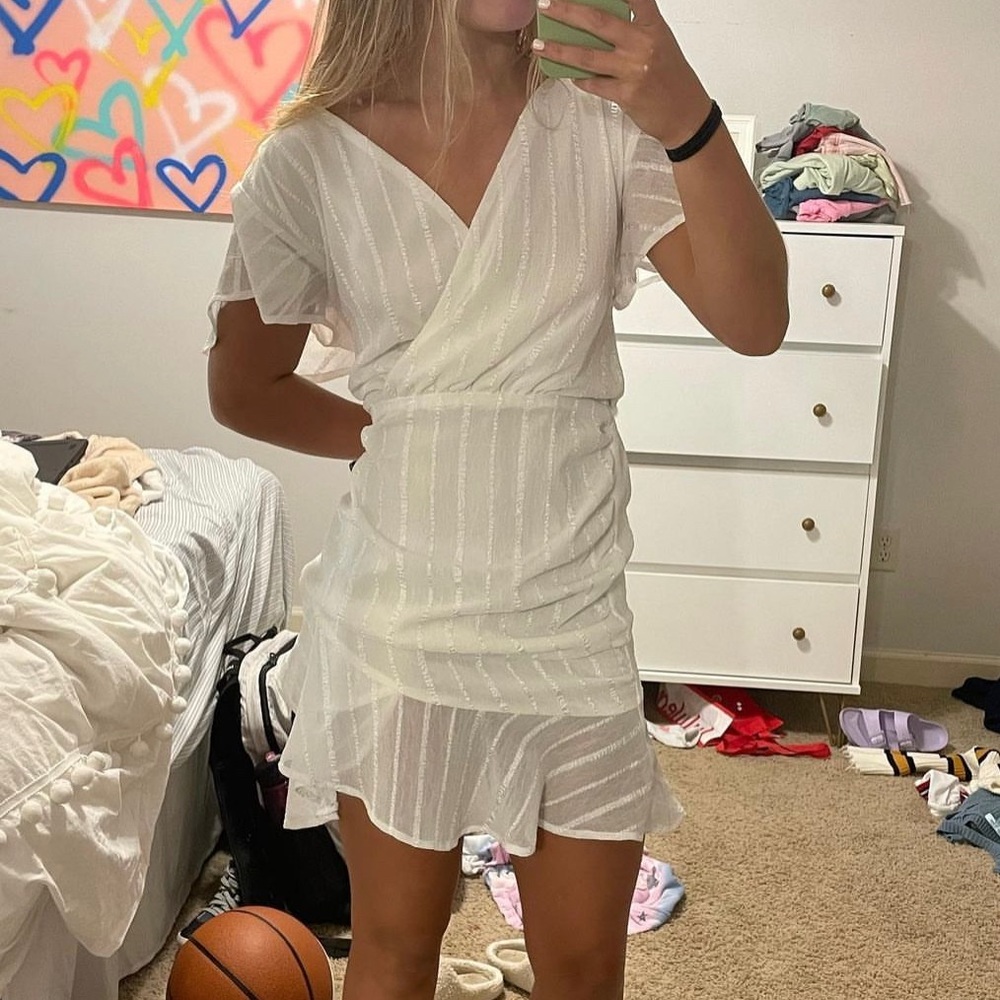 Favlux white mini dress